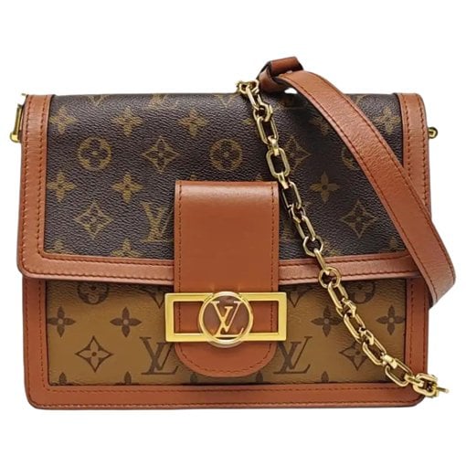 Dauphine leather crossbody bag