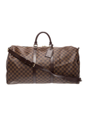 Damier Ebene Keepall Bandouliere 55 Vintage