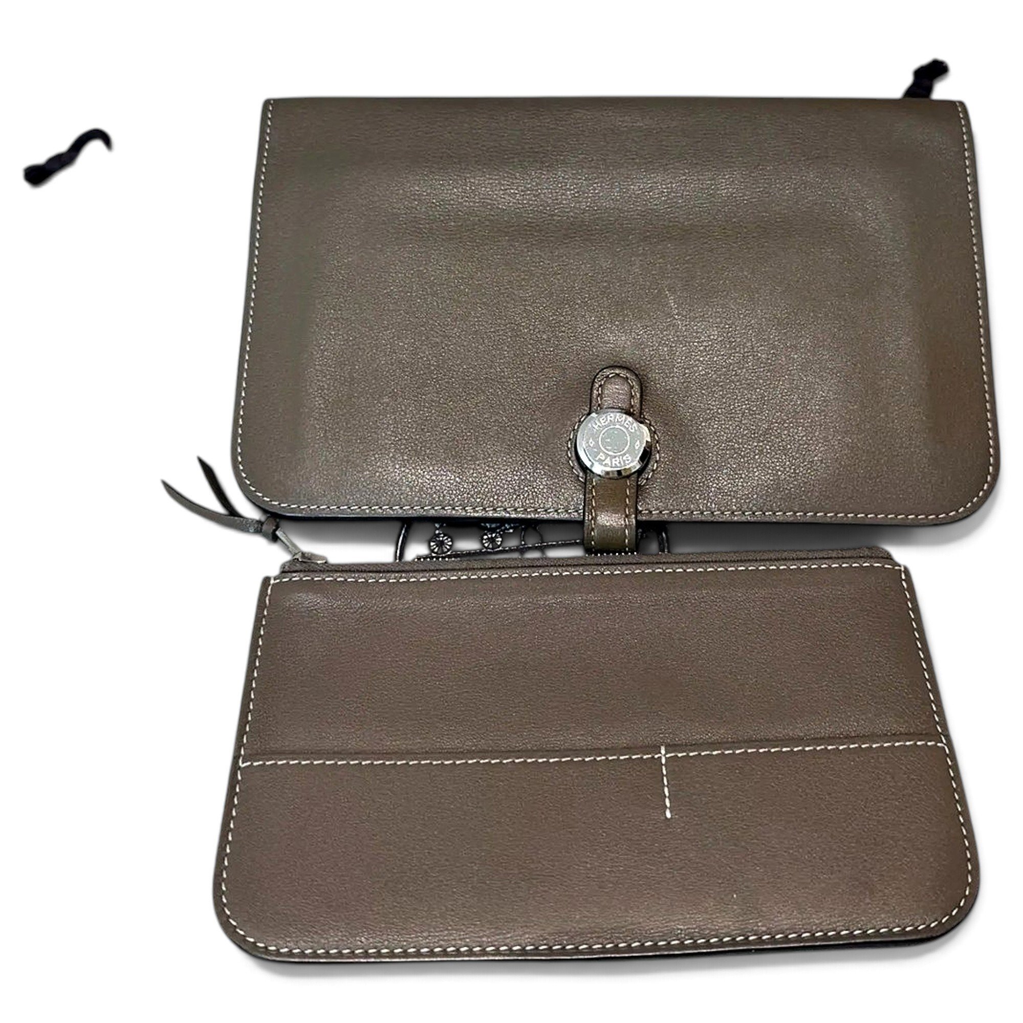 Dogon leather clutch bag