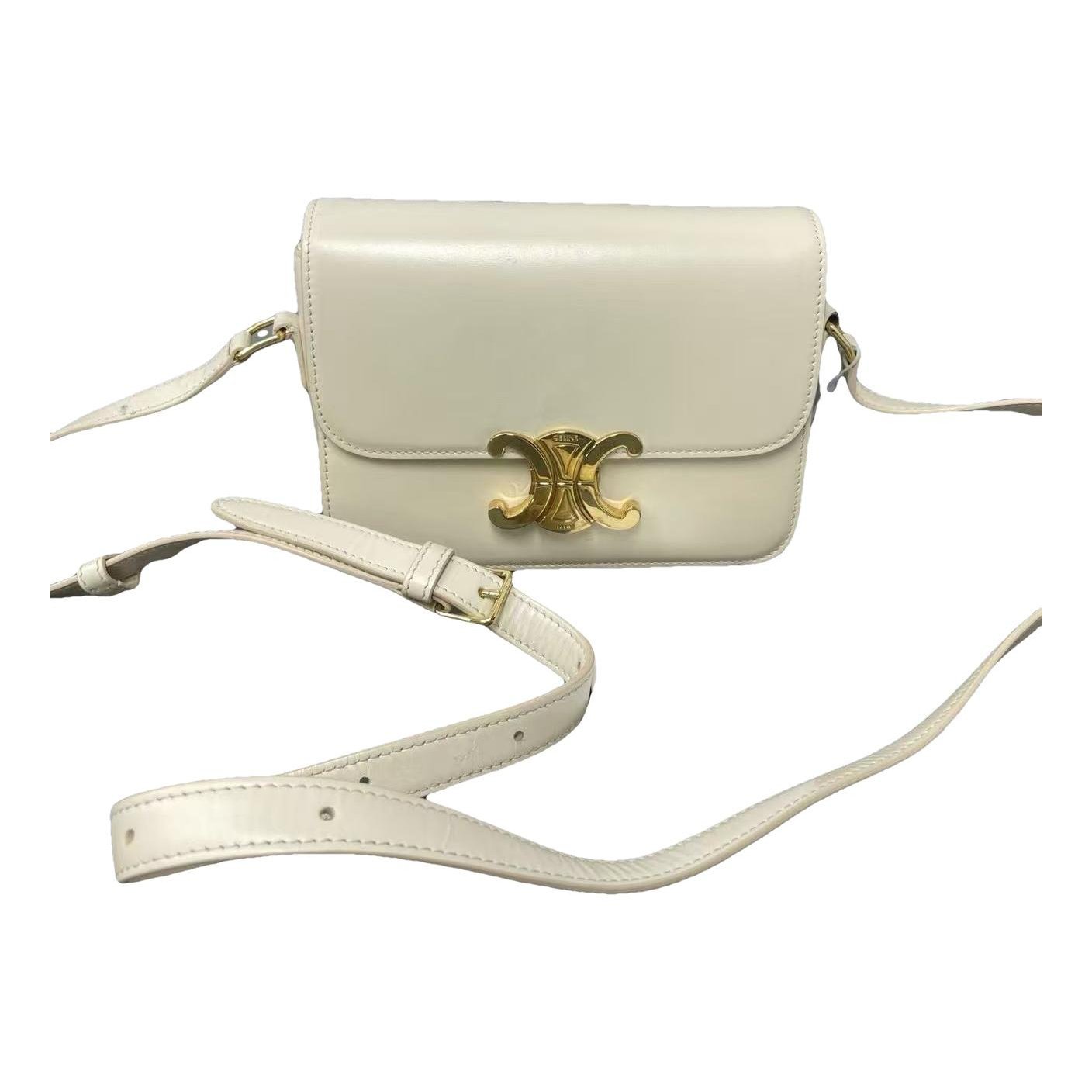 Triomphe leather handbag