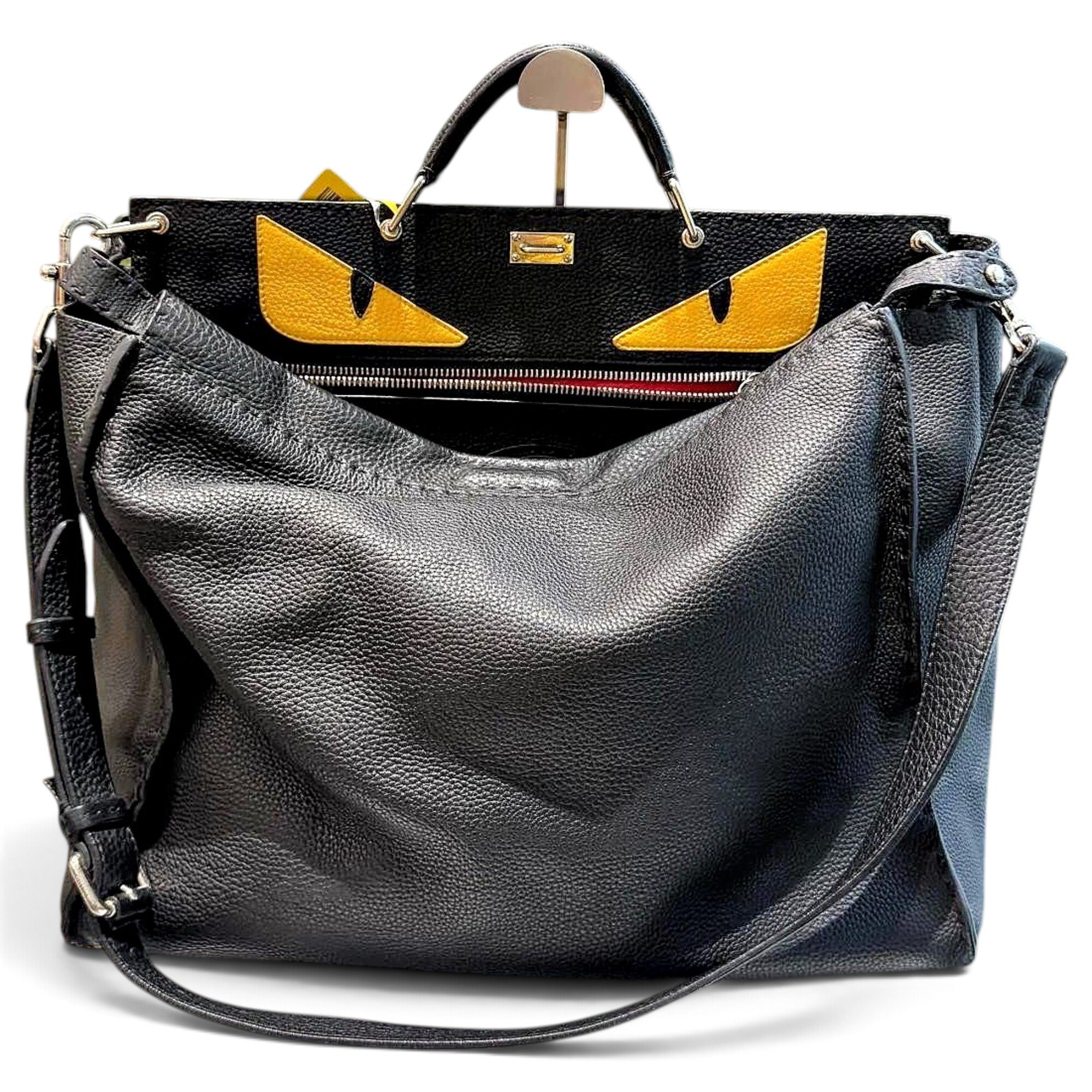 Peekaboo leather handbag