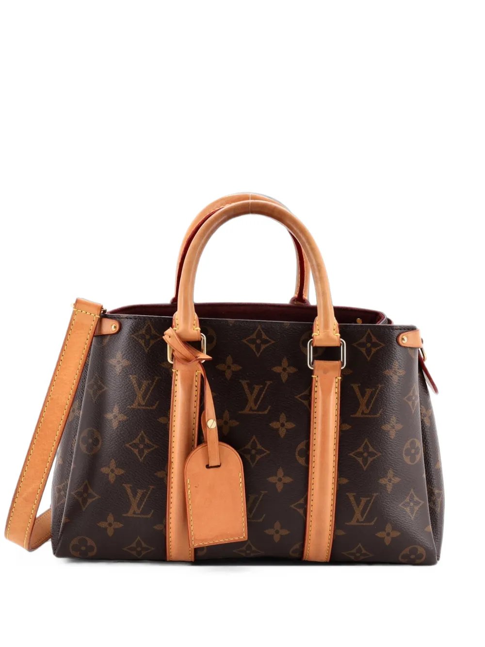Soufflot Tote Monogram Canvas with Leather BB satchel