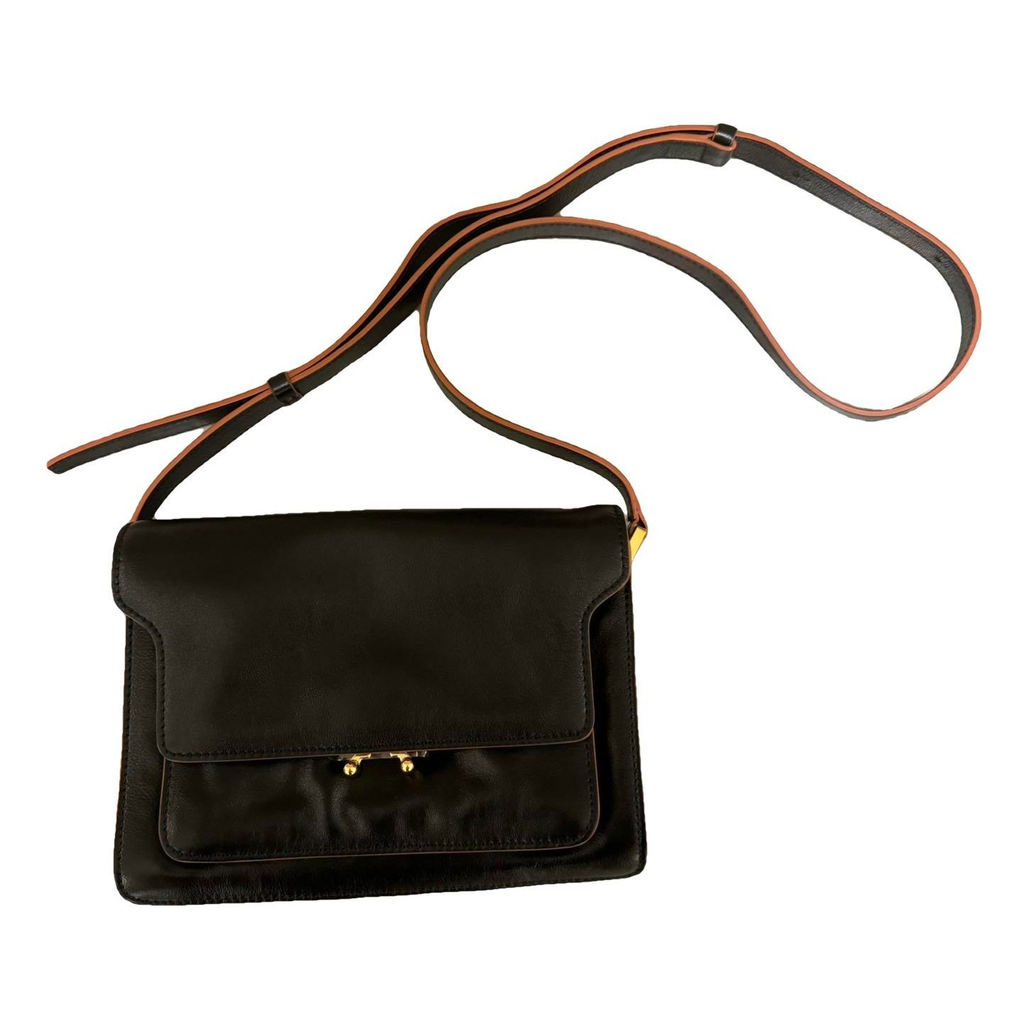 Marni Trunk leather crossbody bag