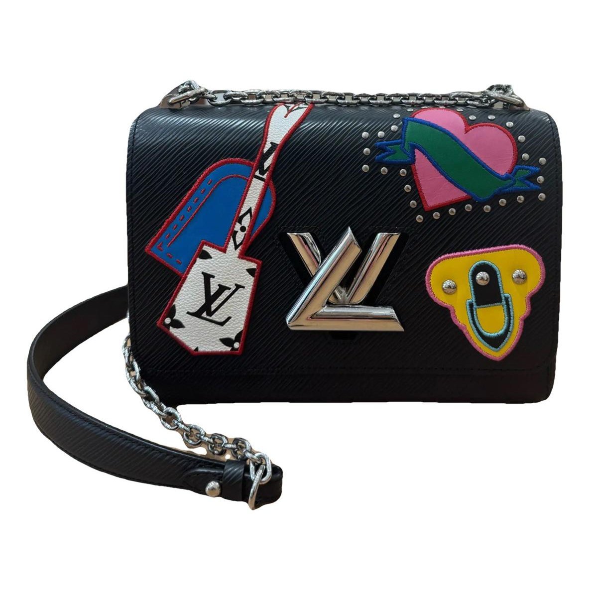 Twist leather crossbody bag