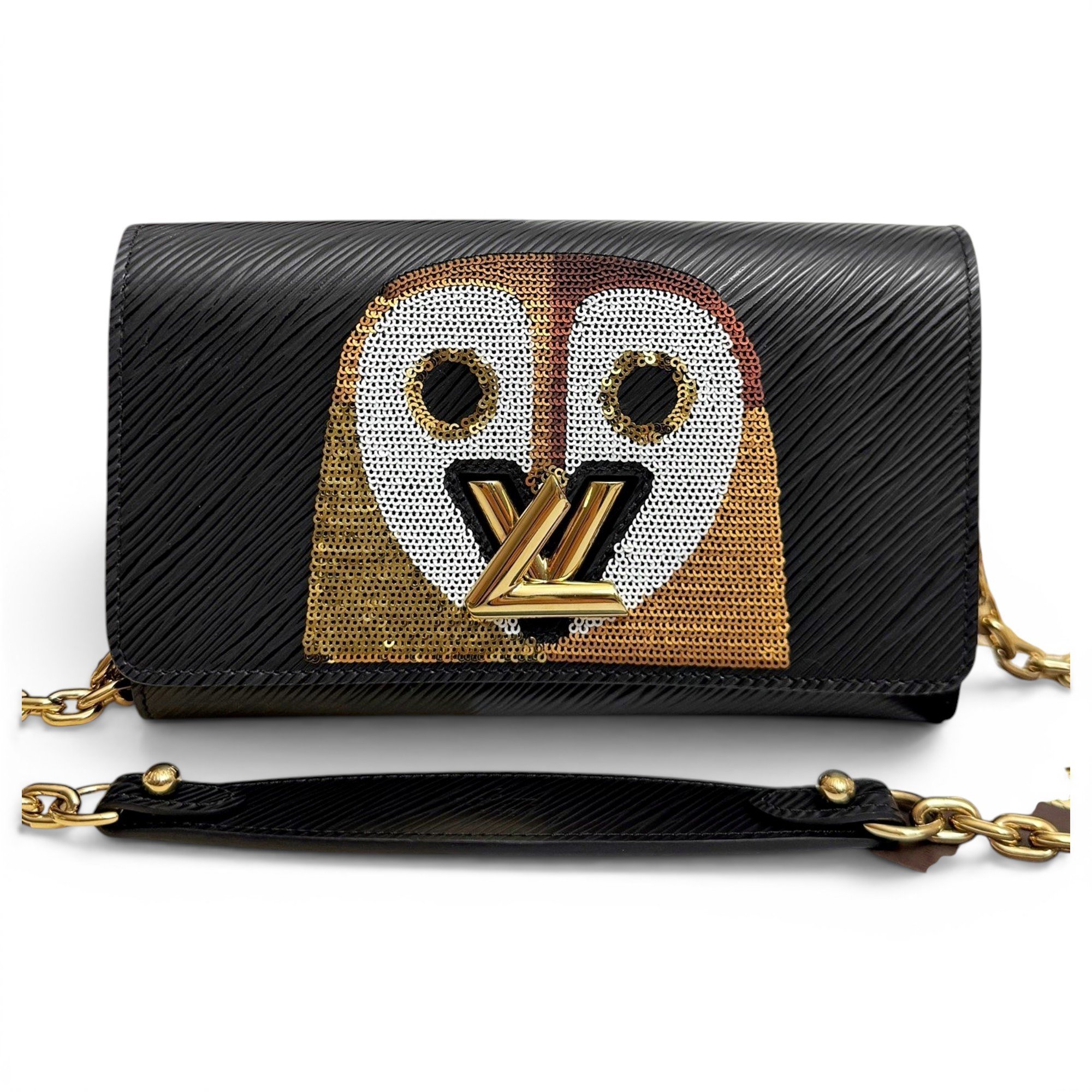Twist leather crossbody bag