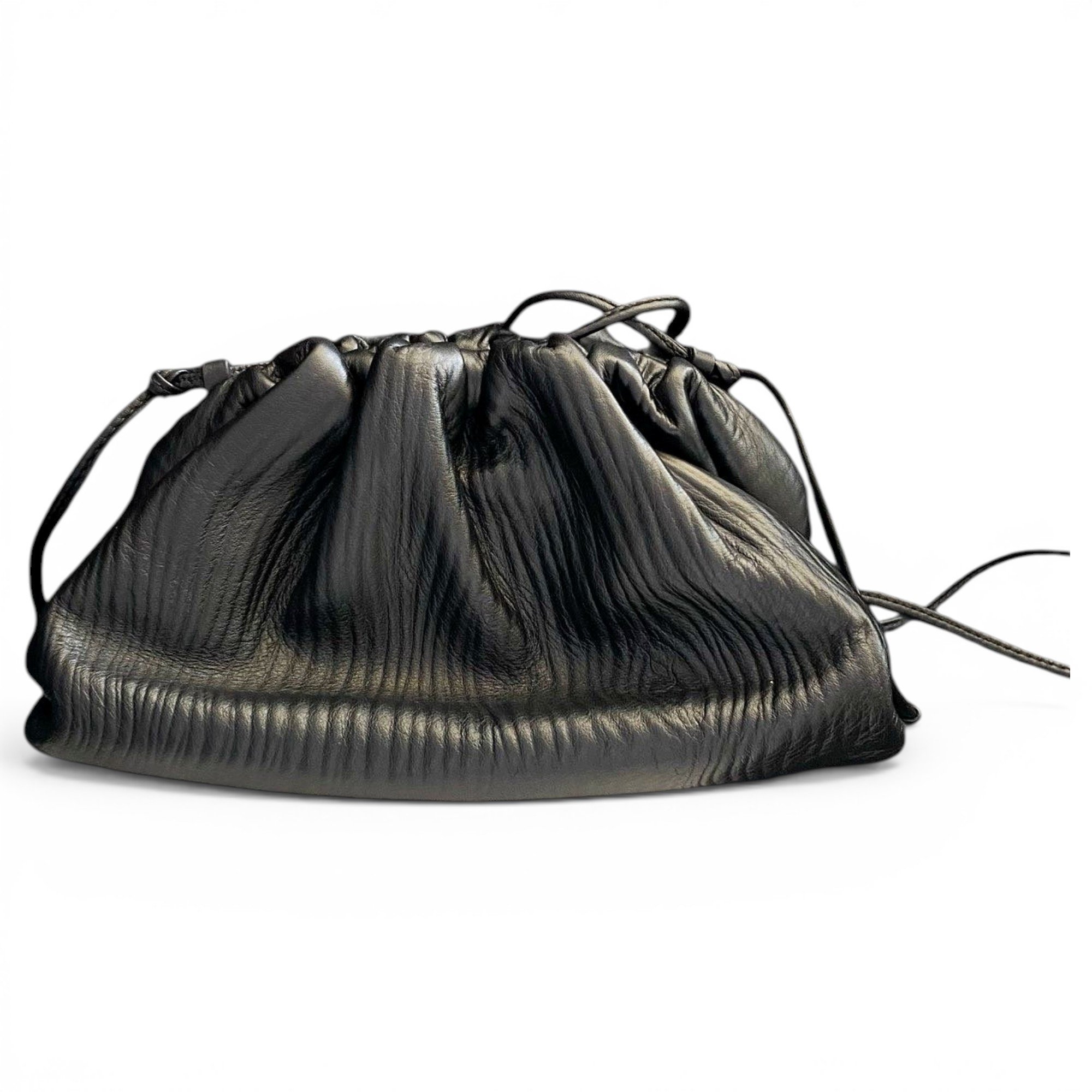 Pouch leather handbag