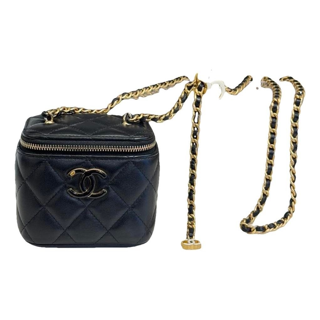 Trendy CC Vanity leather handbag