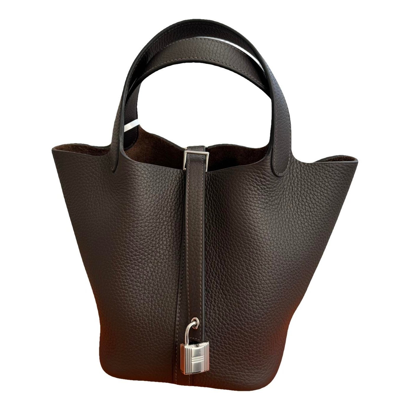 Picotin leather tote