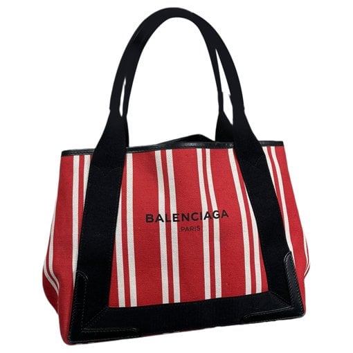 Navy cabas cloth tote