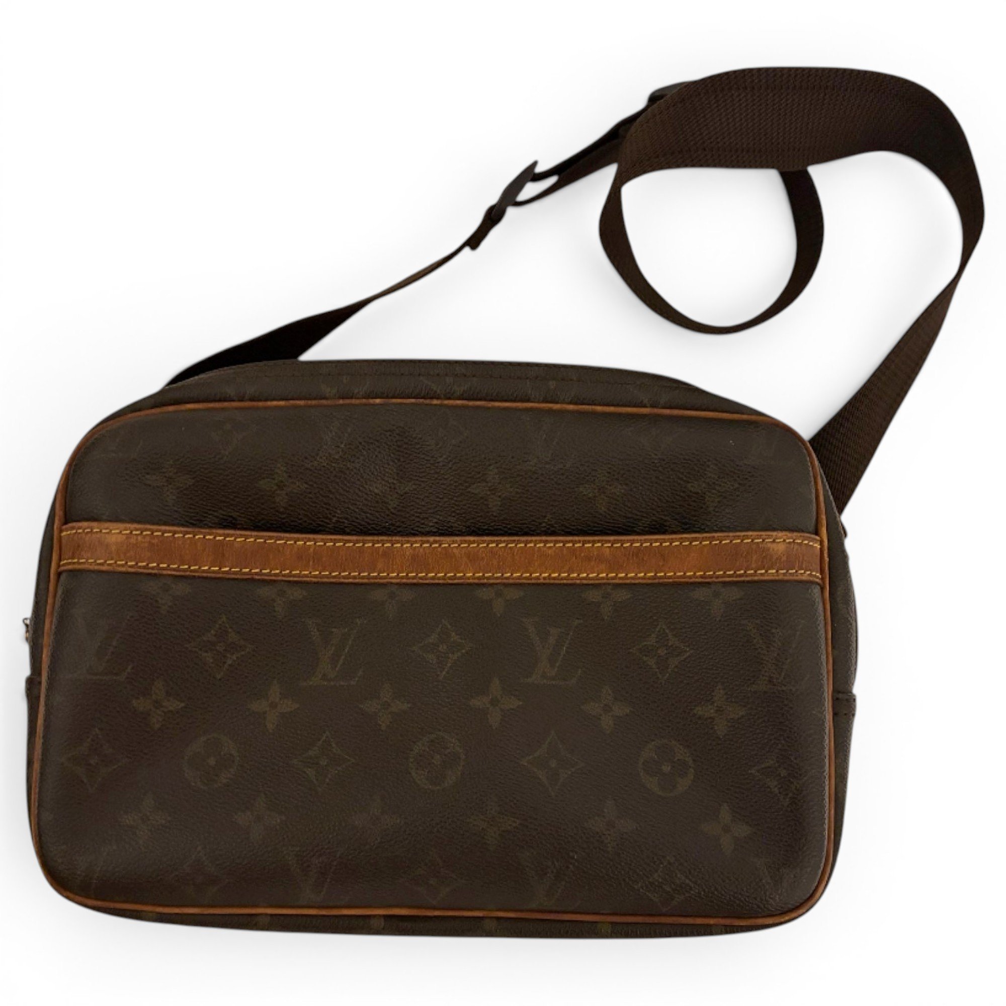 Reporter leather crossbody bag