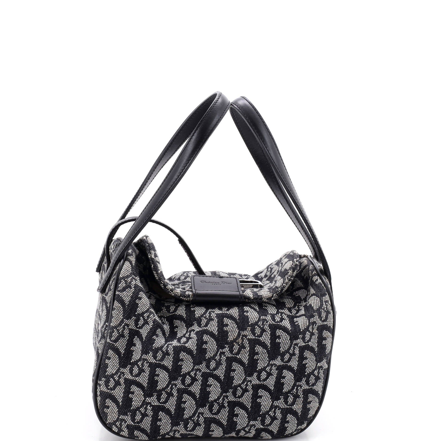 Vintage Bowler Bag Diorissimo Canvas Small