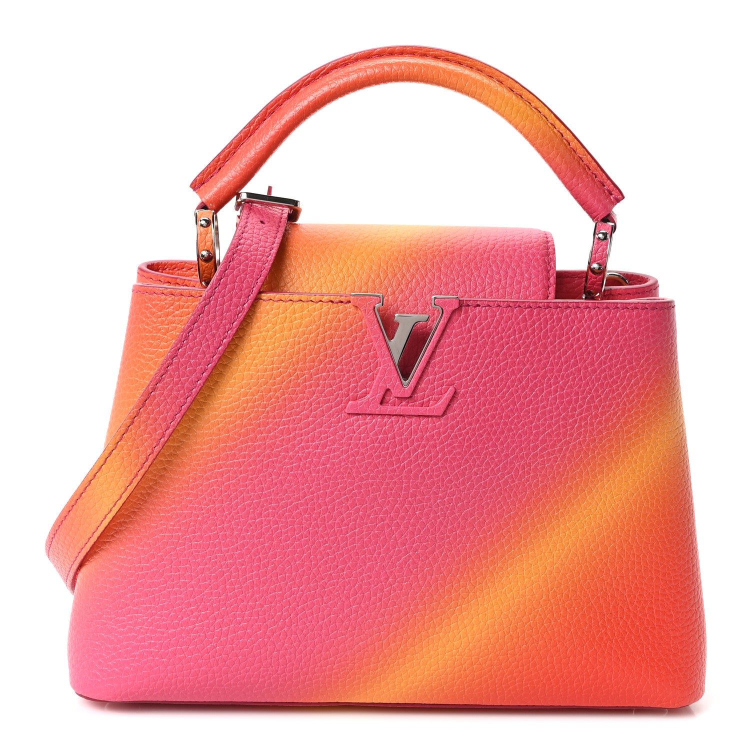 Louis Vuitton Taurillon Candy Ombre Capucines BB Pink Multicolor
