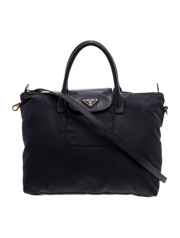 Tessuto Nylon Top Handle Bag