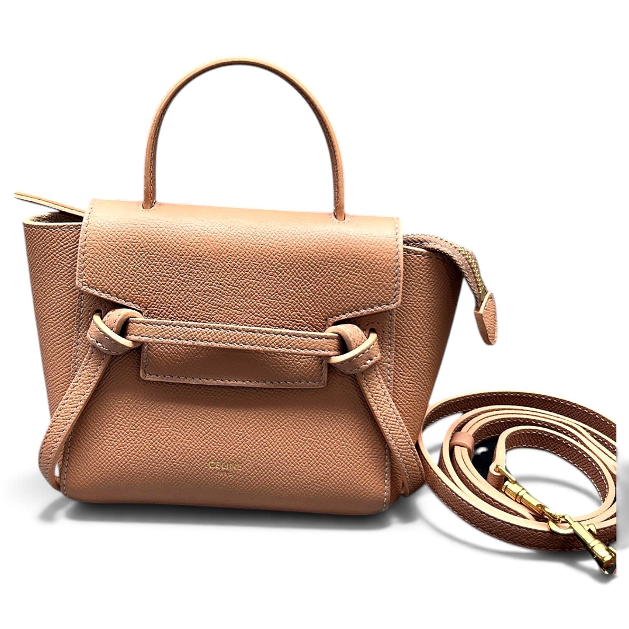 Belt leather handbag