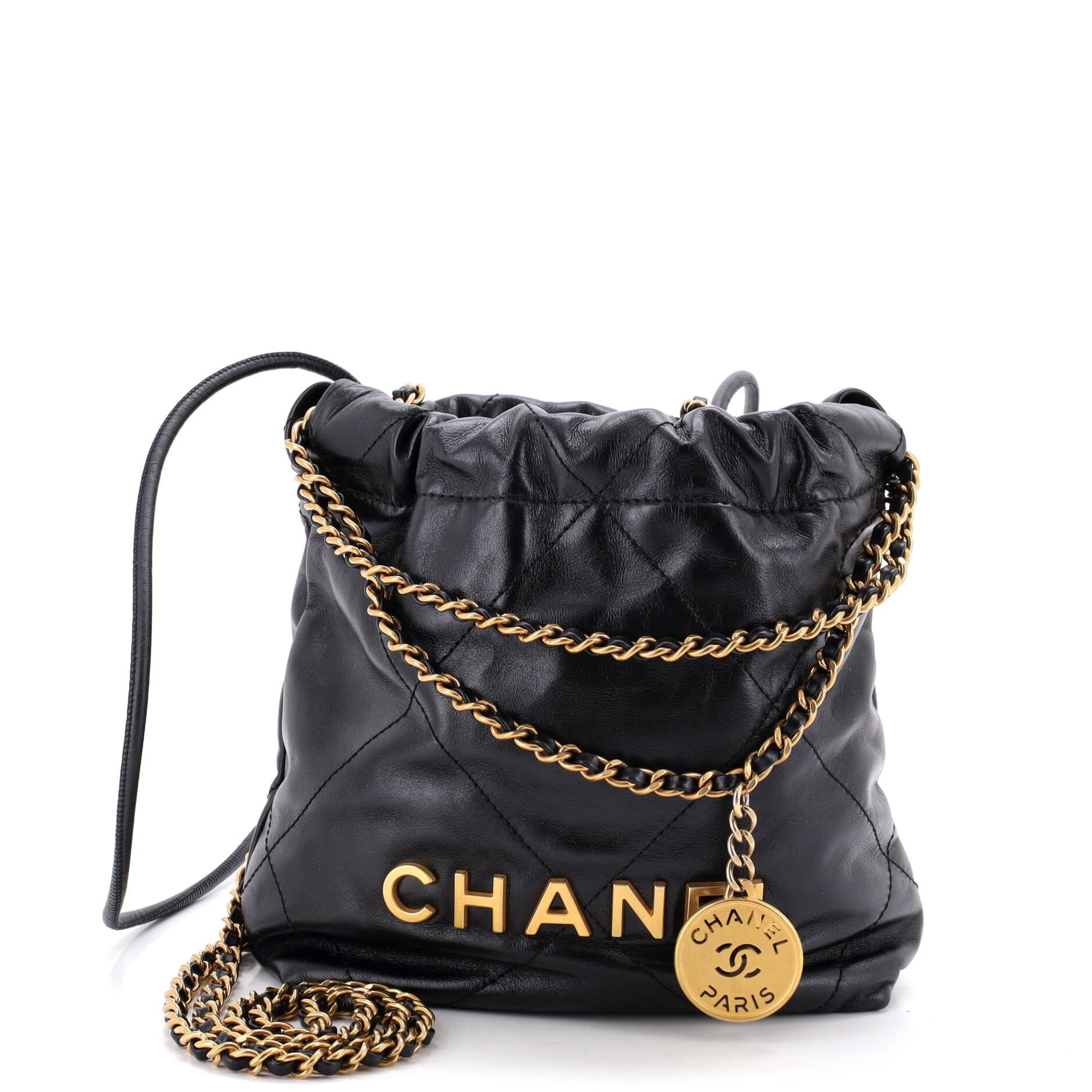 22 Chain Hobo Quilted Calfskin Mini