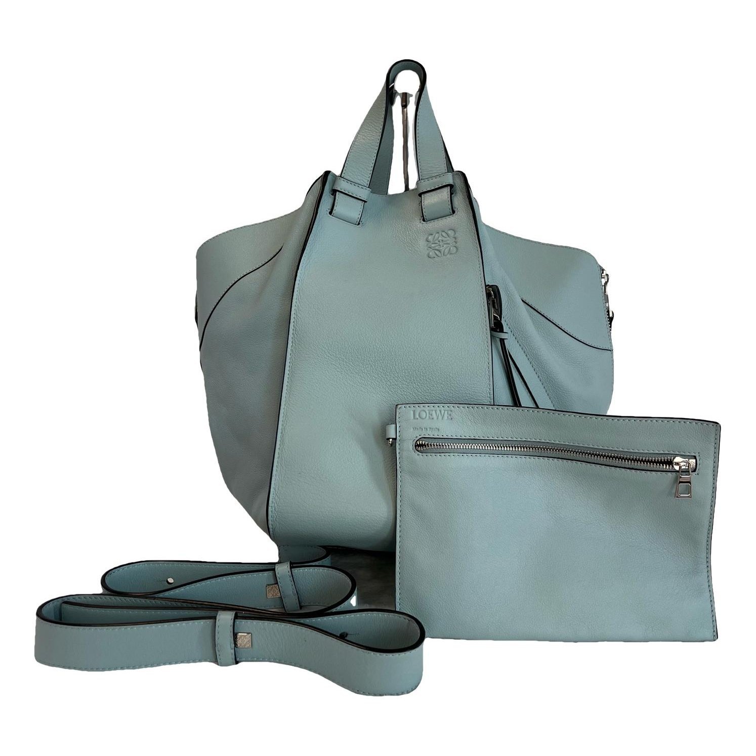 Hammock leather handbag