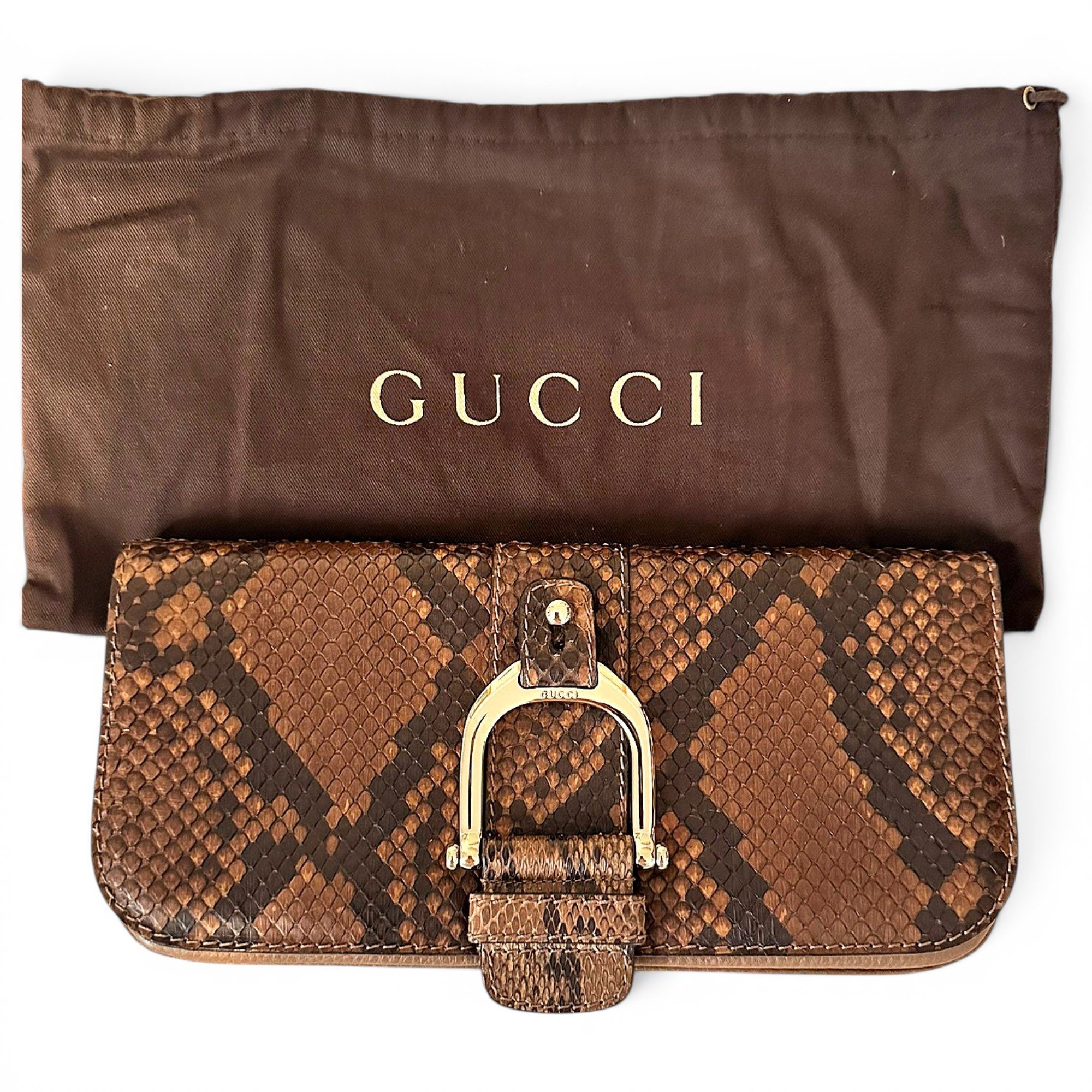 Leather clutch bag