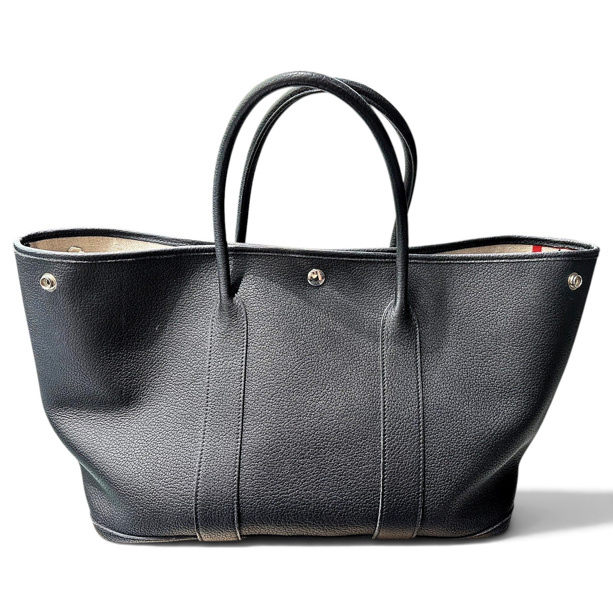 Hermes Garden Party 36 Handbag Noir