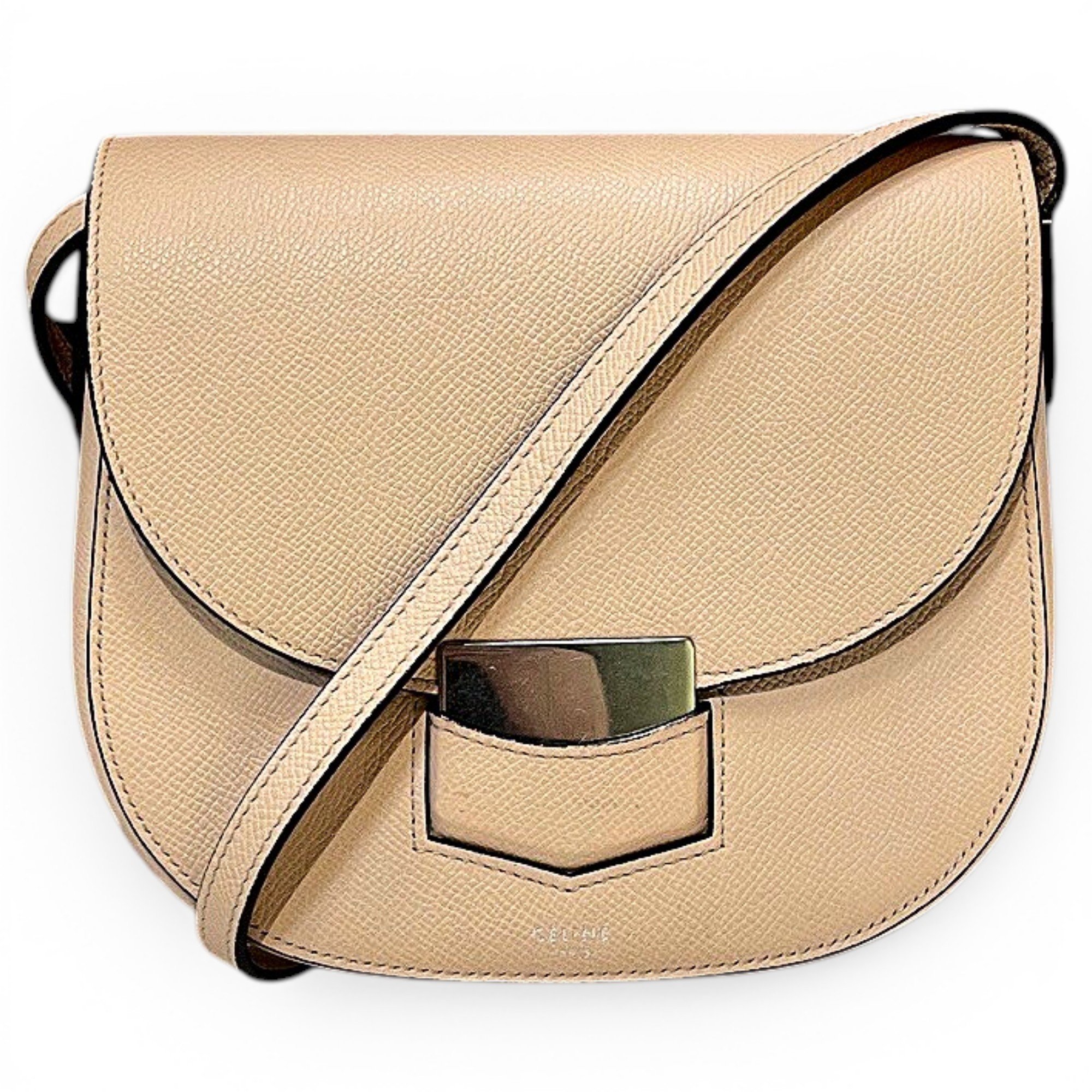 Trotteur leather crossbody bag
