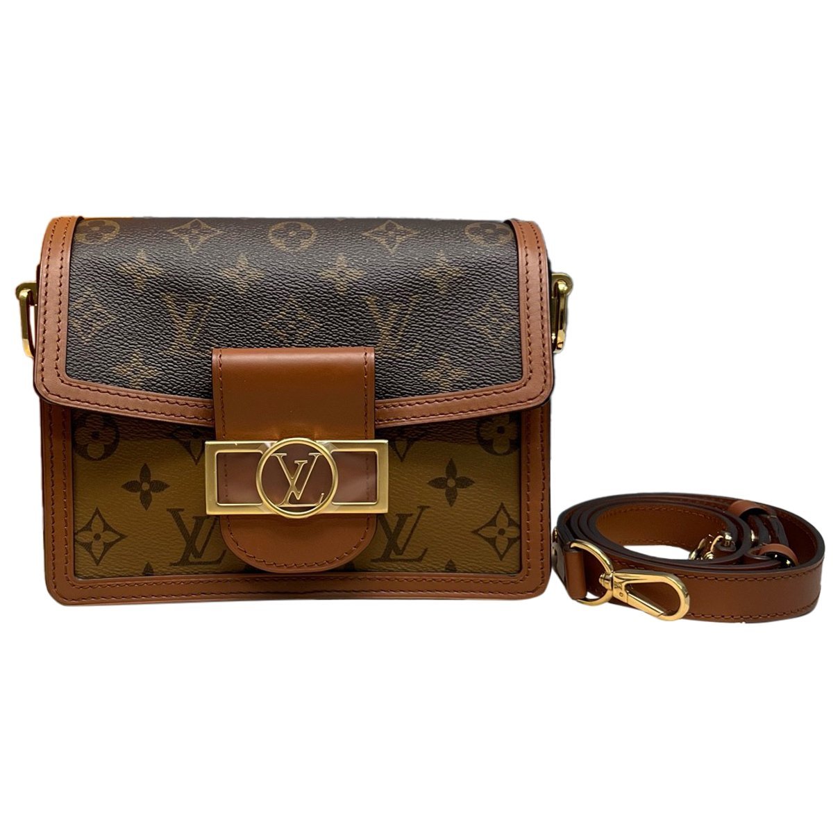 Dauphine leather crossbody bag