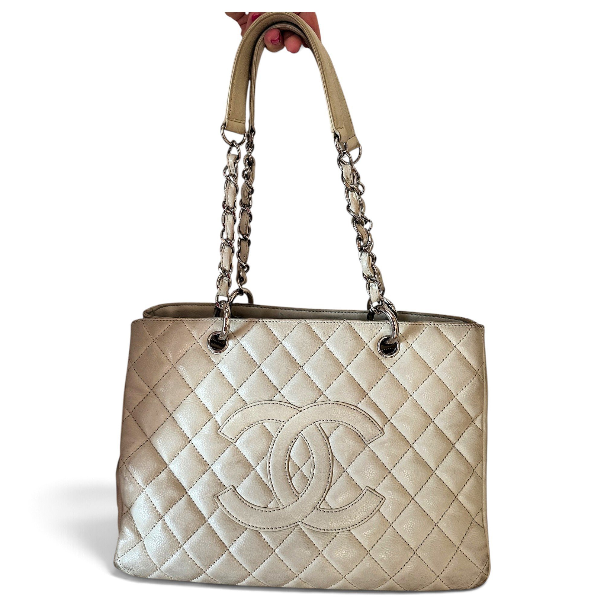 Grand shopping leather tote