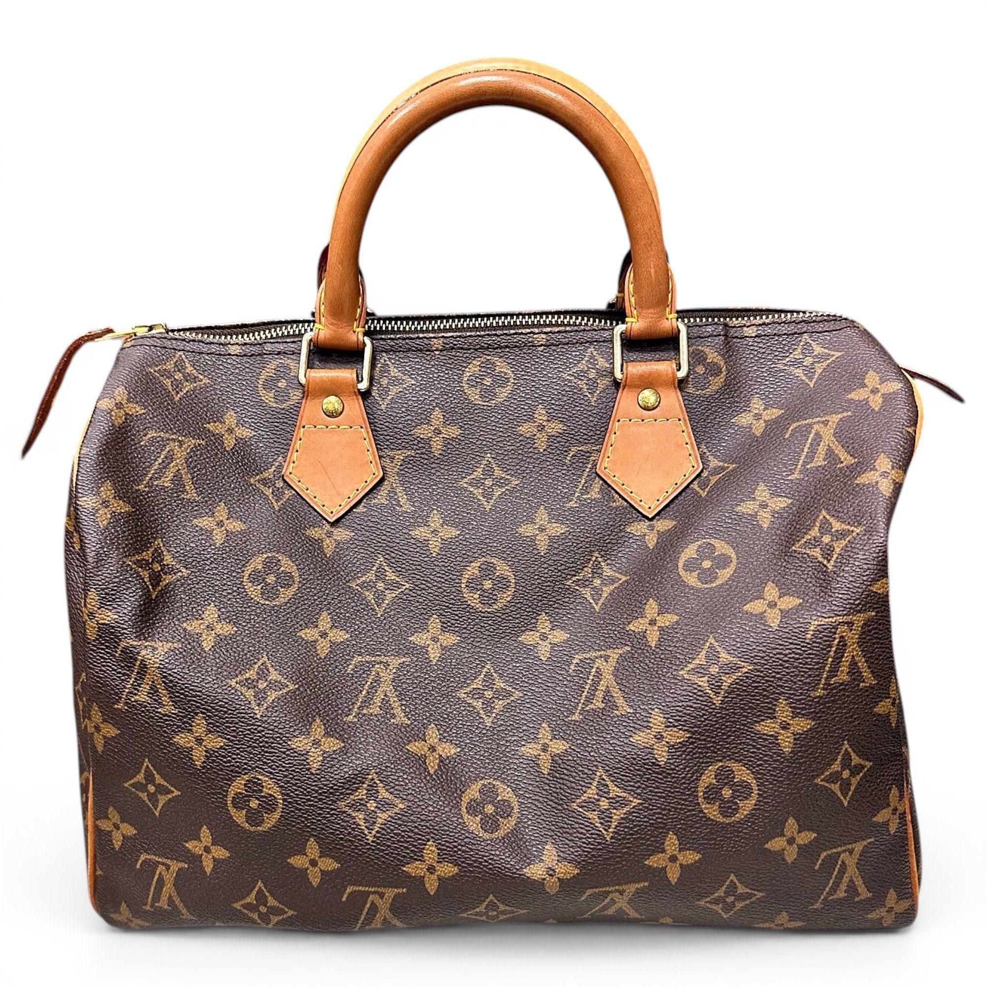 Speedy leather handbag