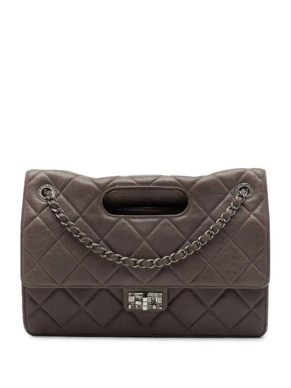 2011 Paris Byzance Jumbo Washed Lambskin Take Away Flap satchel