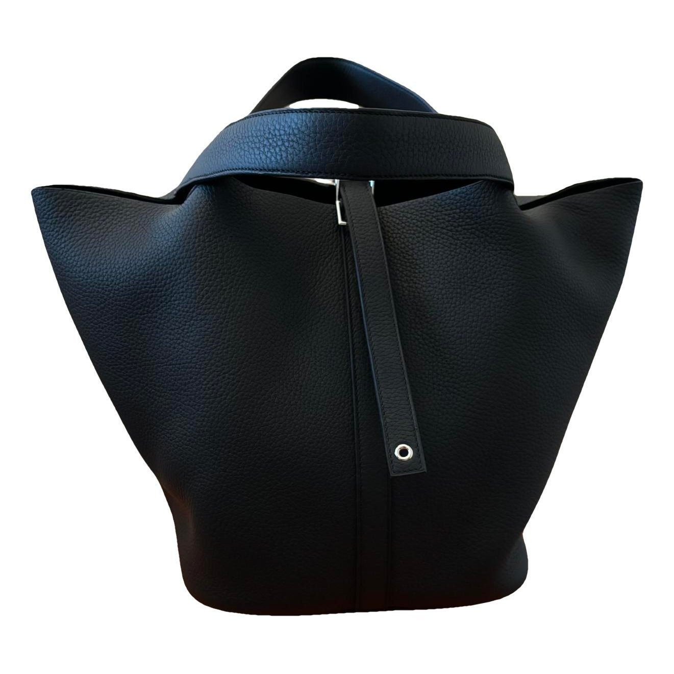Picotin leather tote