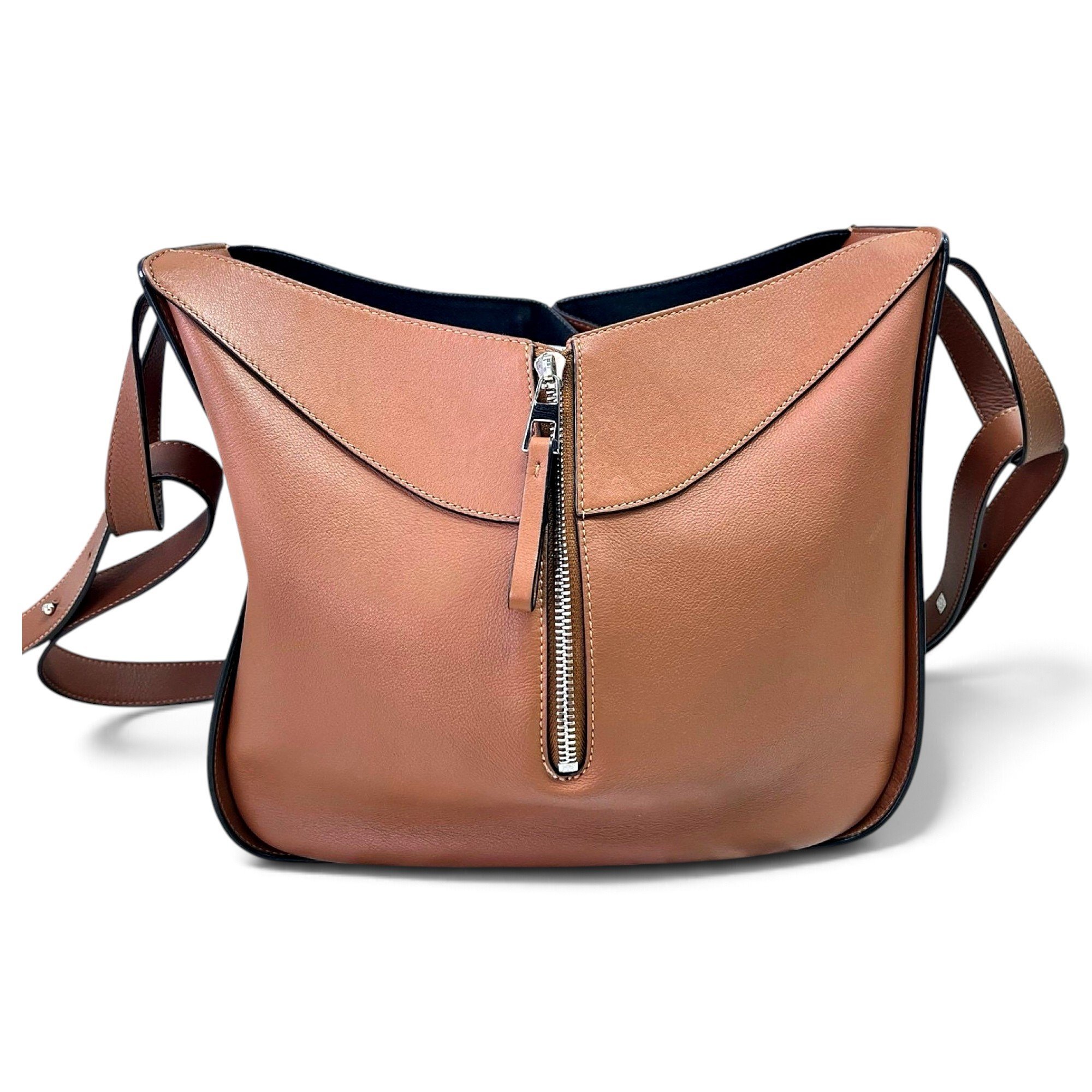 Hammock leather handbag