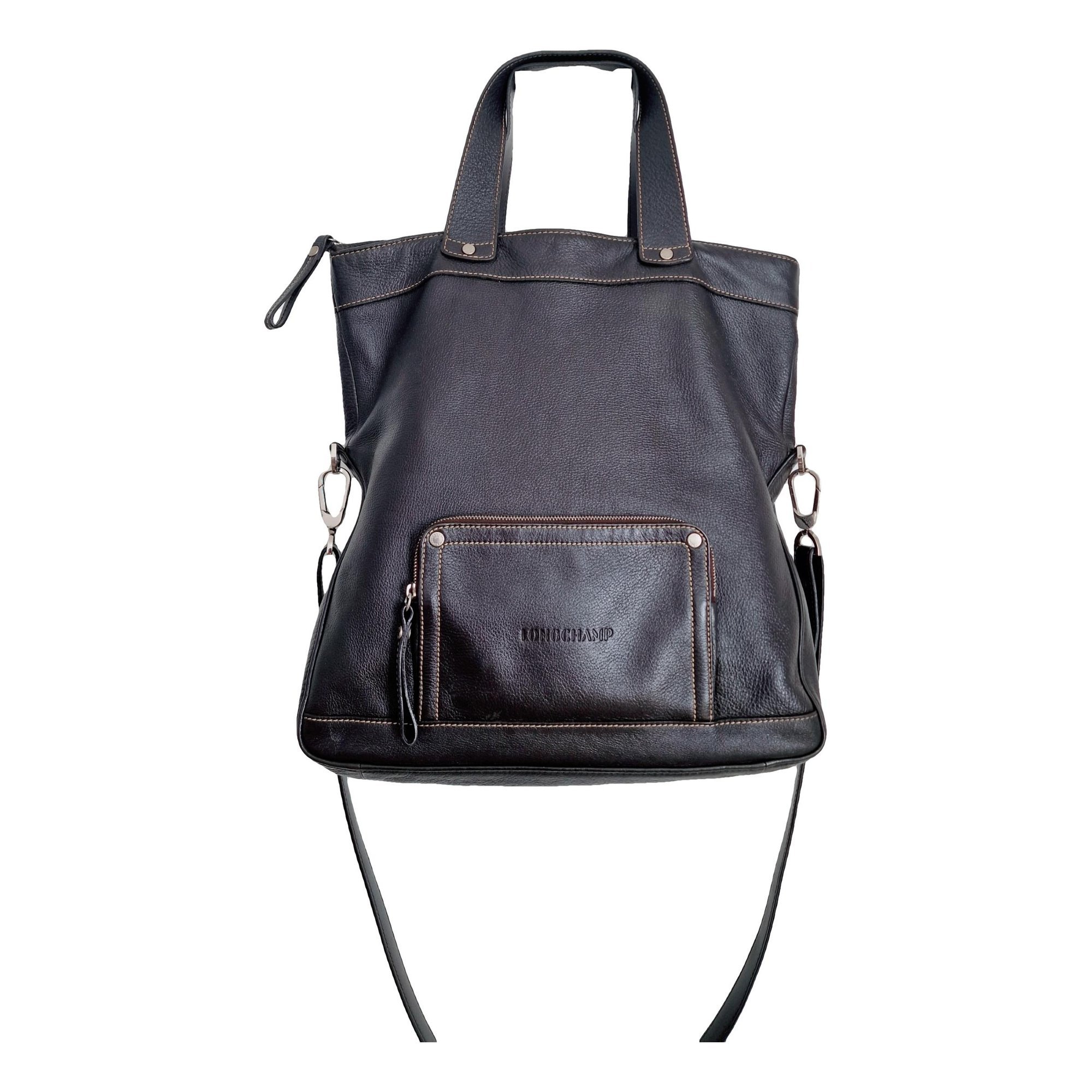 Leather tote