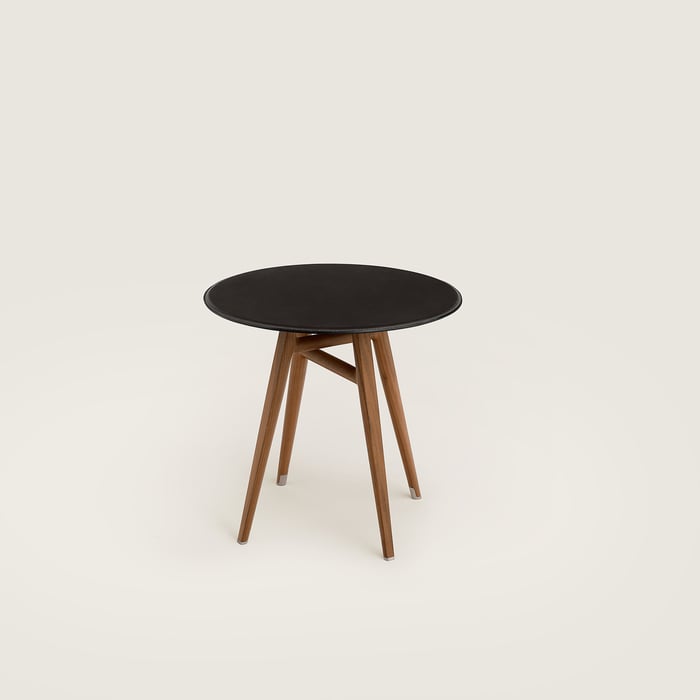 Noir Ébène Les Necessaires d'Hermès Simple Table, Small Model