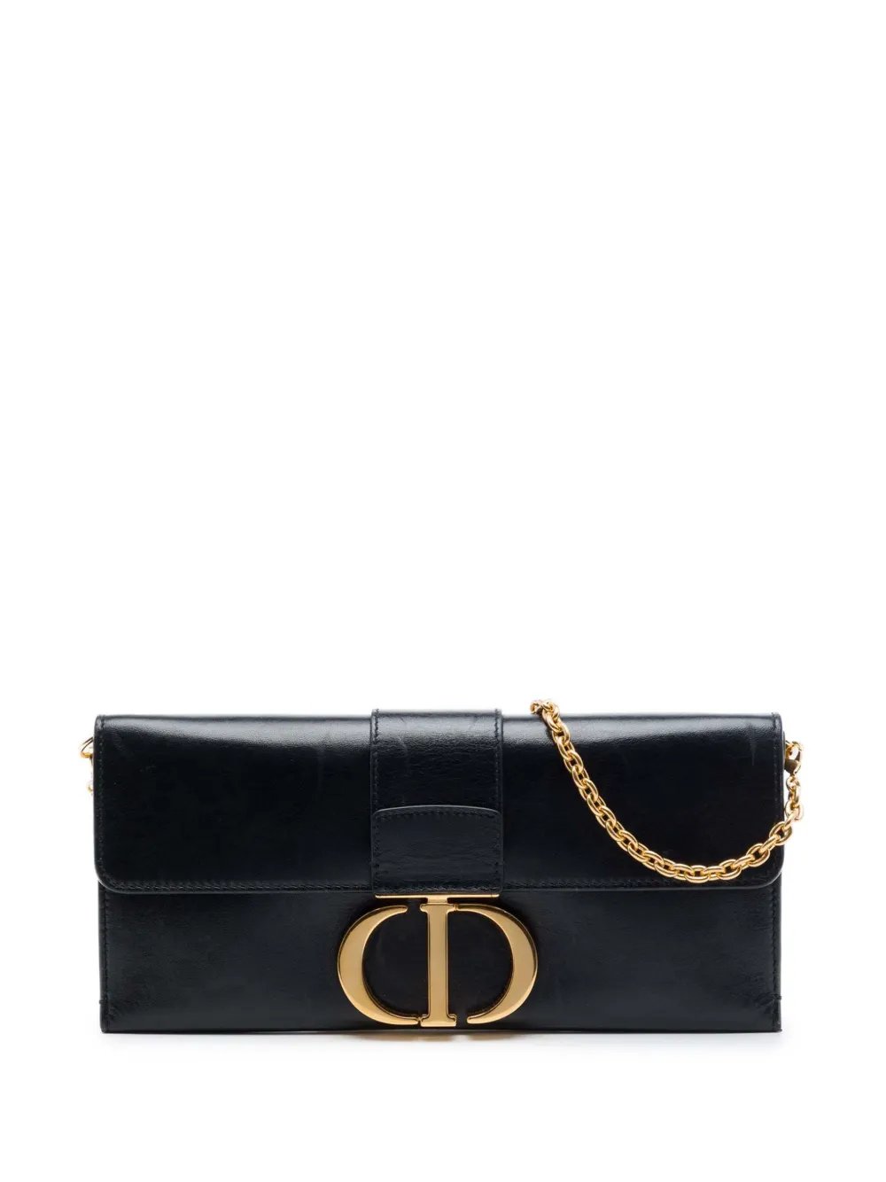 2019 Leather Montaigne 30 Clutch with Chain crossbody bag