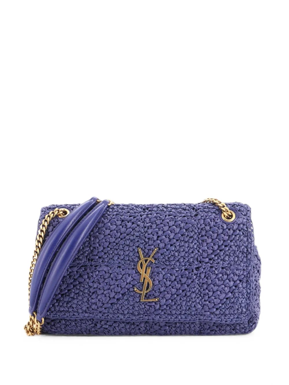 Jamie Flap Bag Crochet Raffia Medium shoulder bag