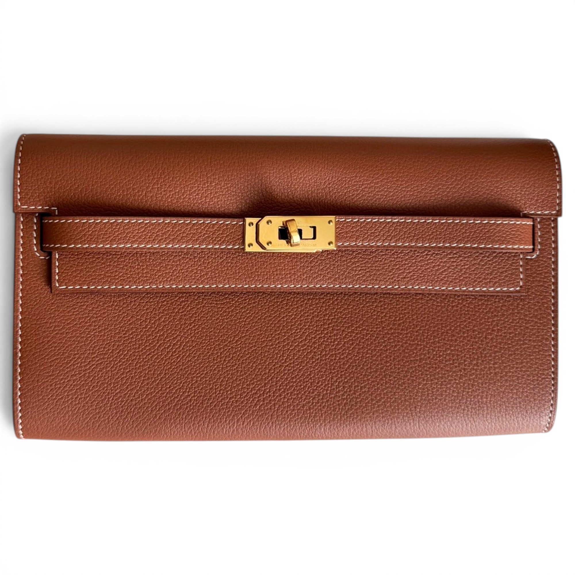 Kelly to go leather clutch bag