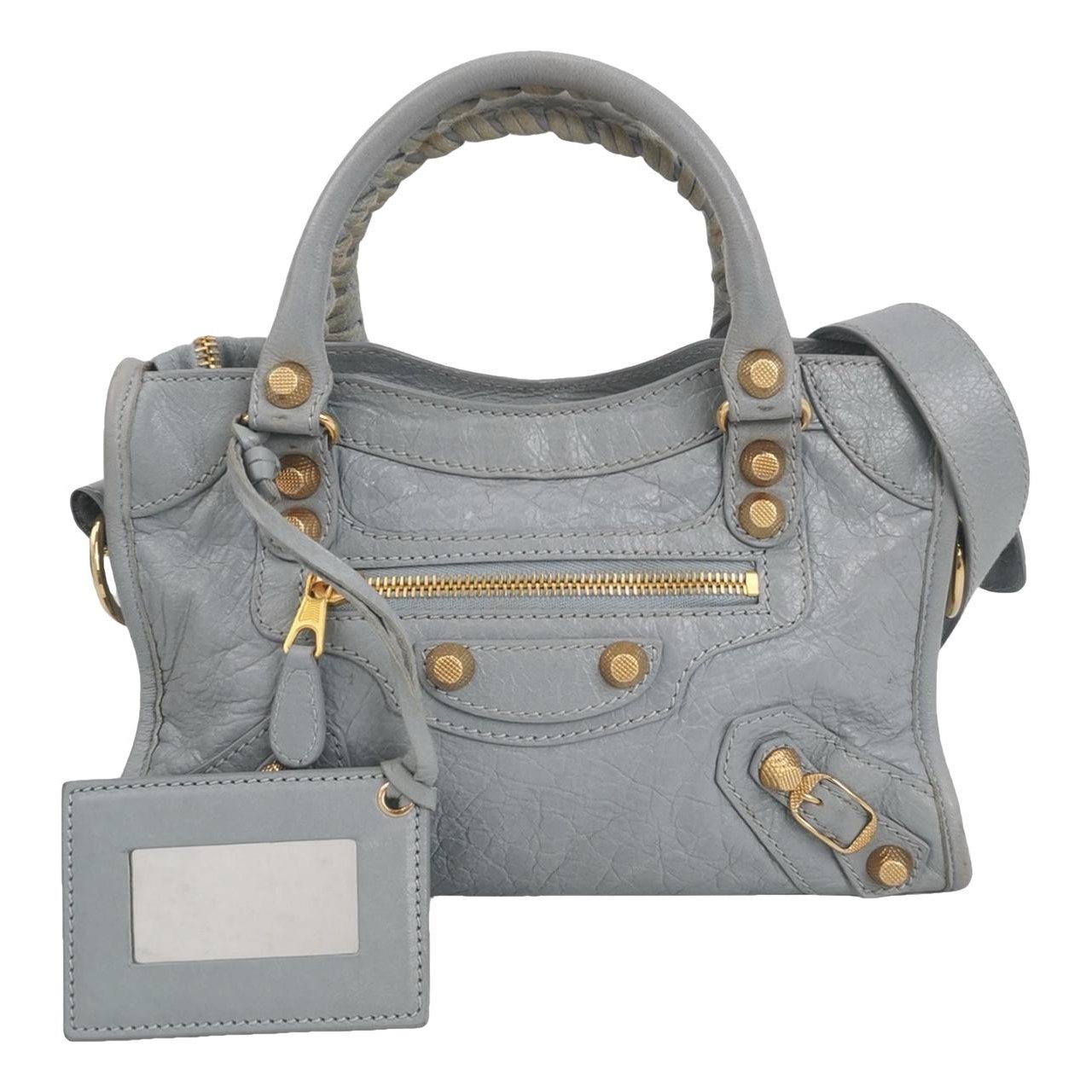 Classic Metalic leather handbag