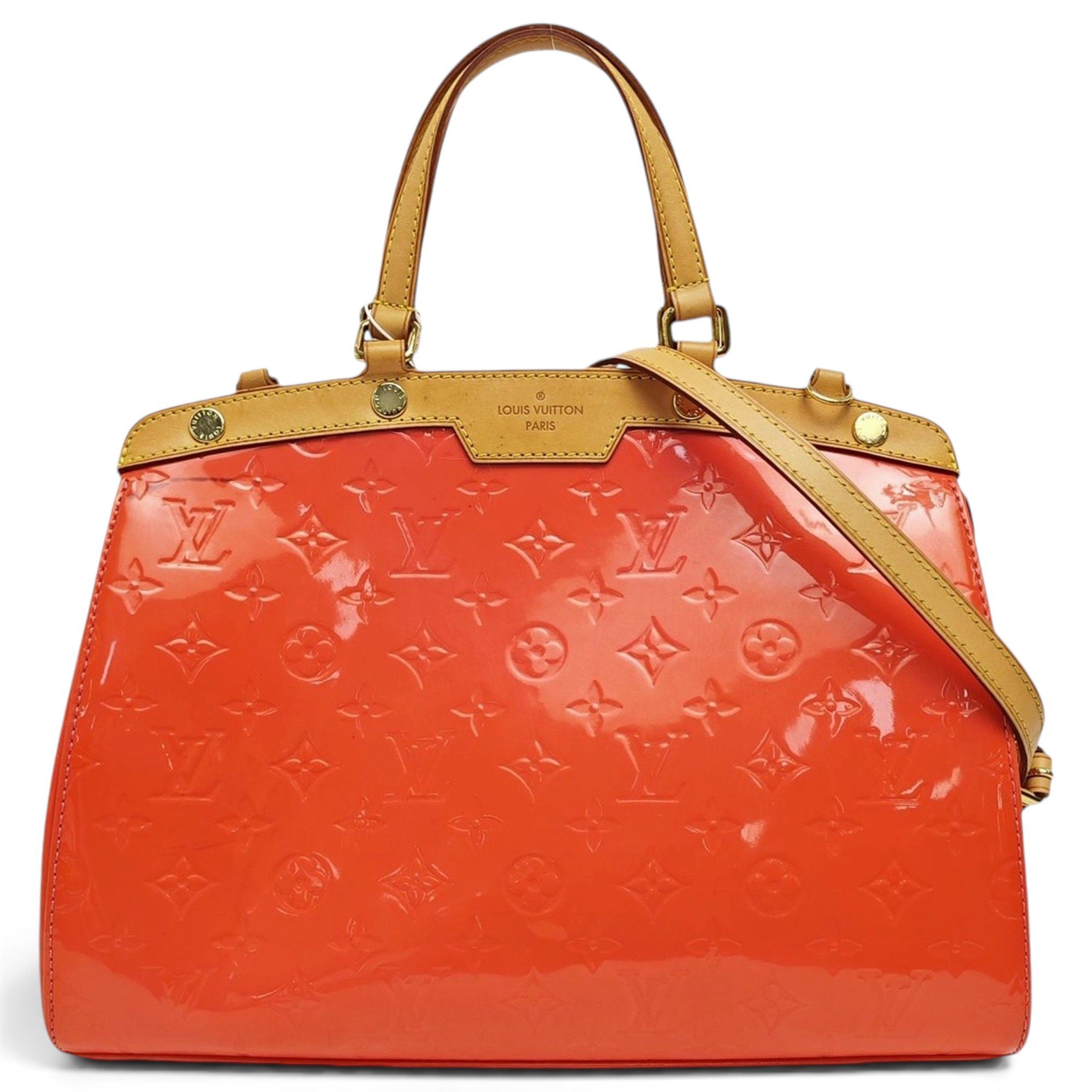 Patent leather handbag