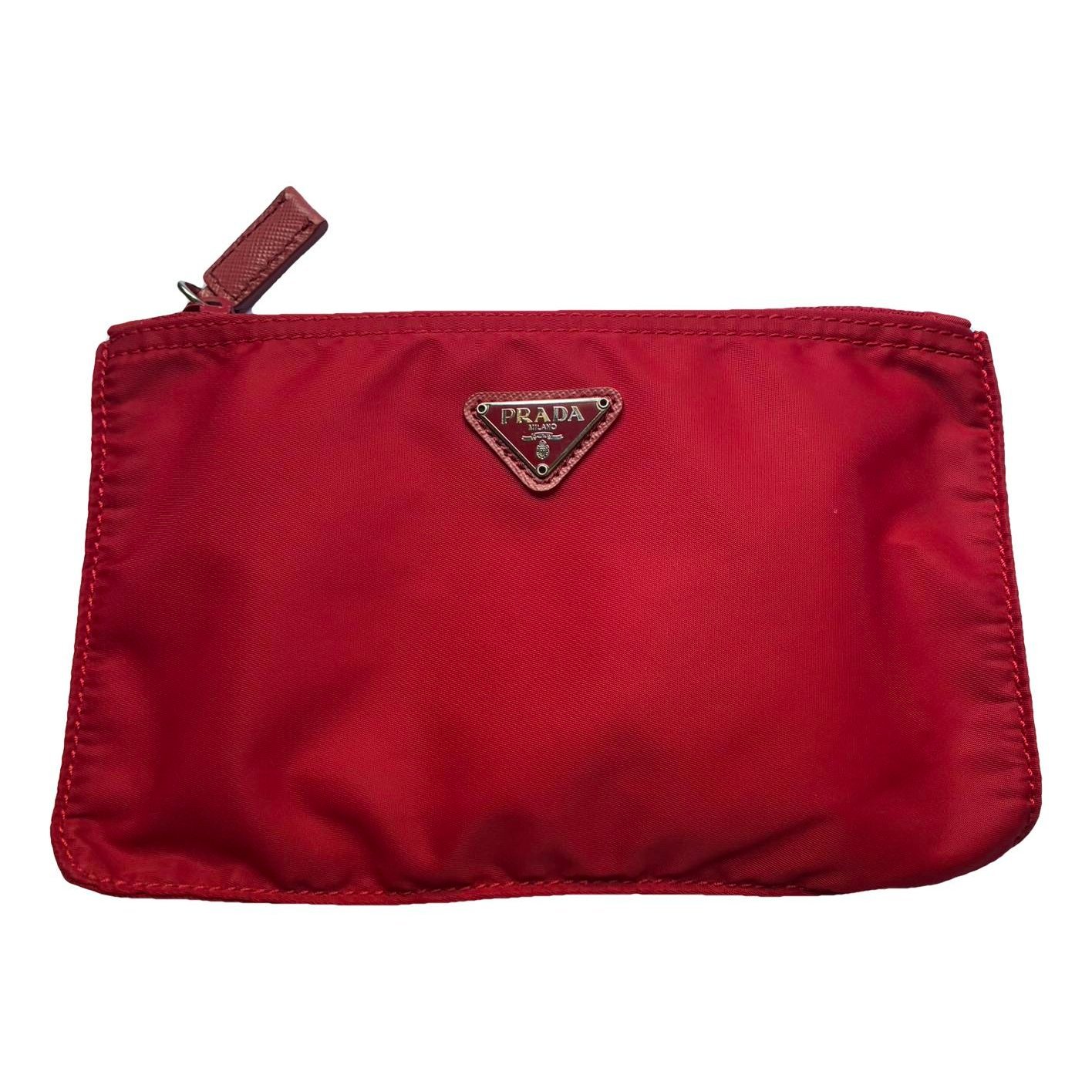 Re-Nylon cloth clutch bag