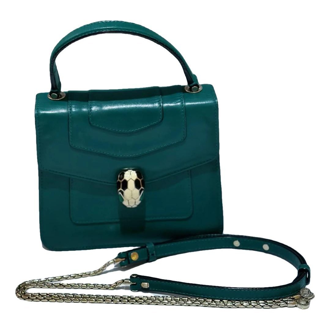 Serpenti leather crossbody bag