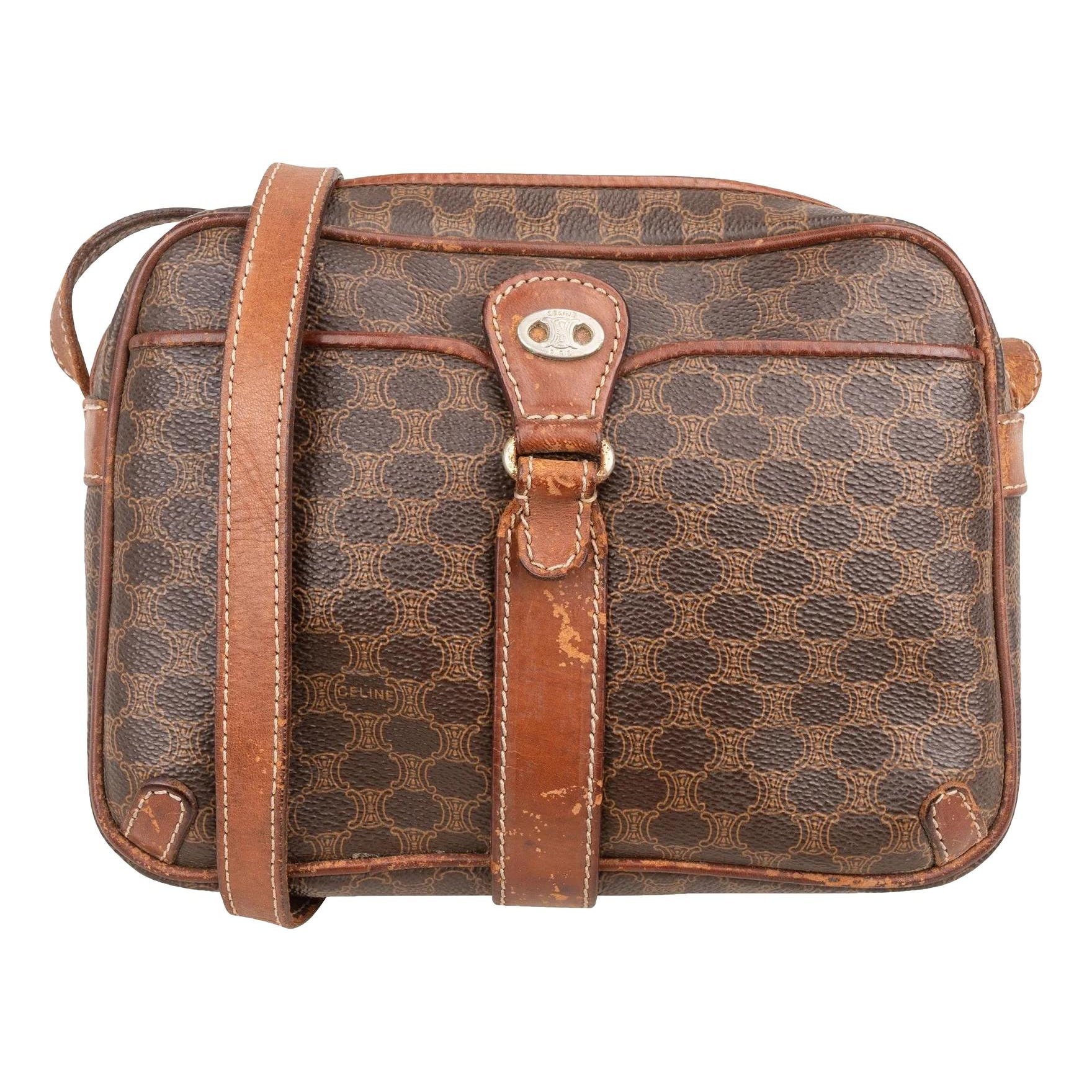 C bag leather crossbody bag
