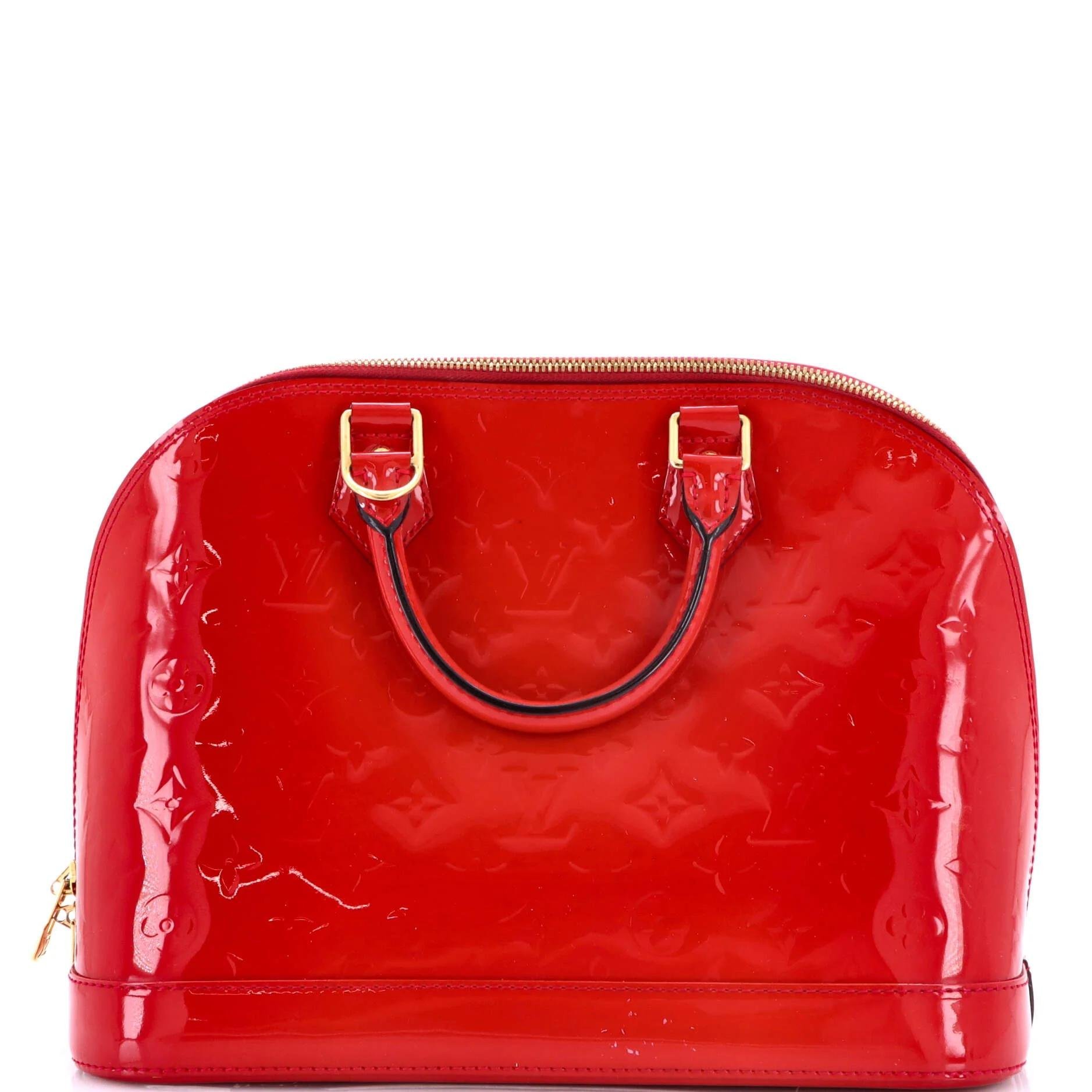 Patent leather handbag