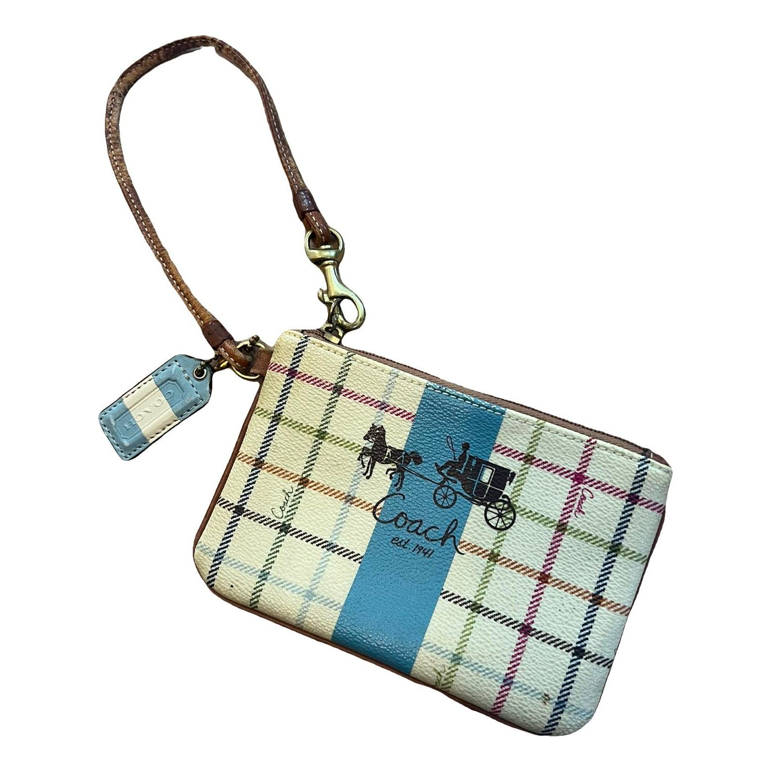 Leather clutch bag