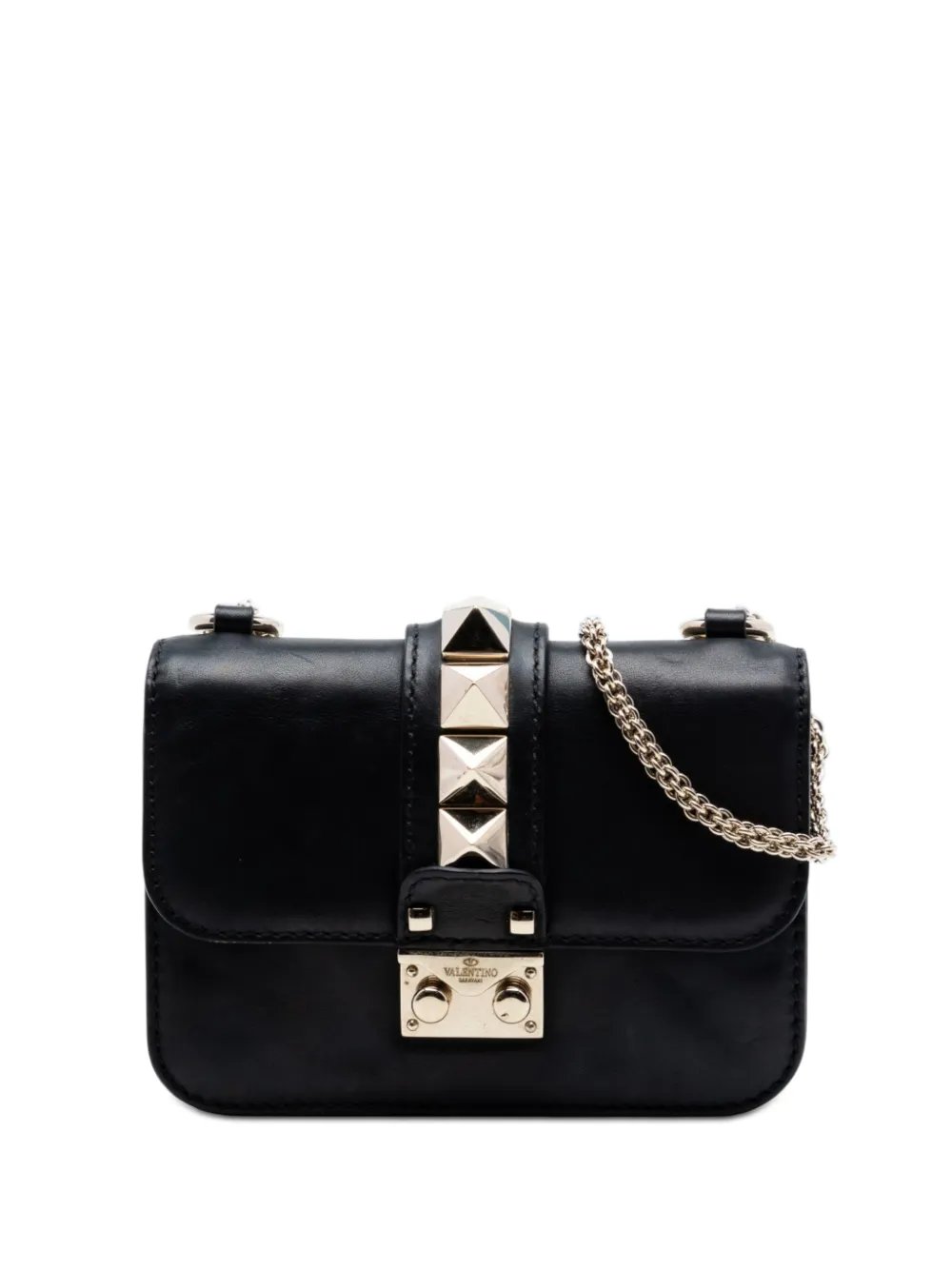 2000-2017 Mini Leather Rockstud Glam Lock crossbody bag