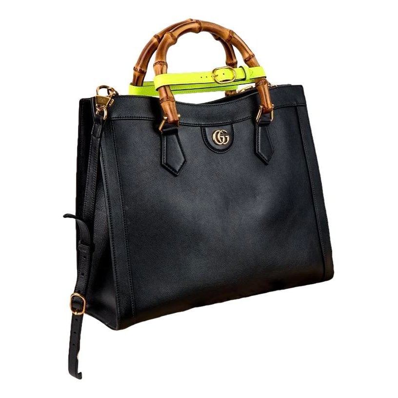 Diana Bamboo leather tote