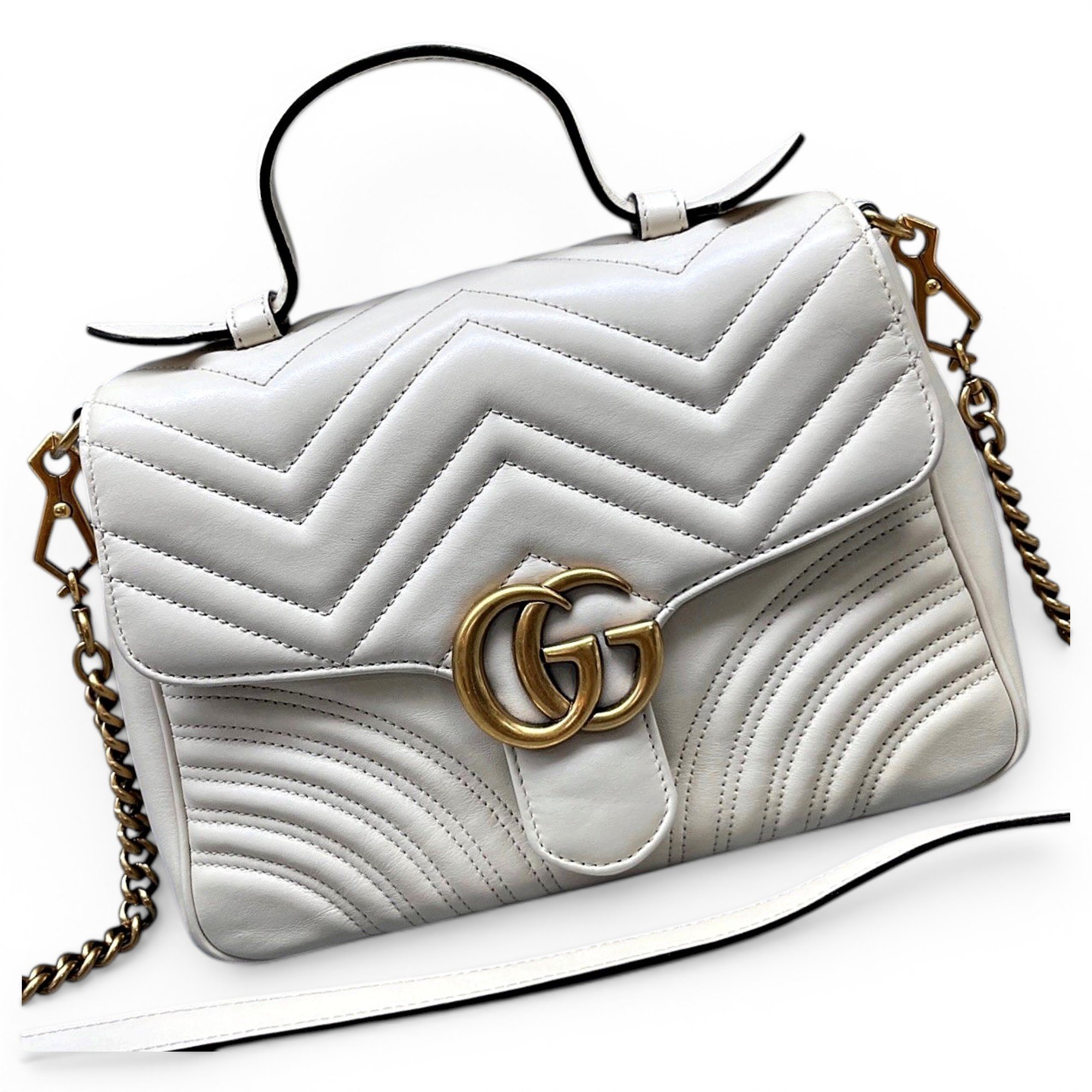 GG Marmont Flap leather handbag