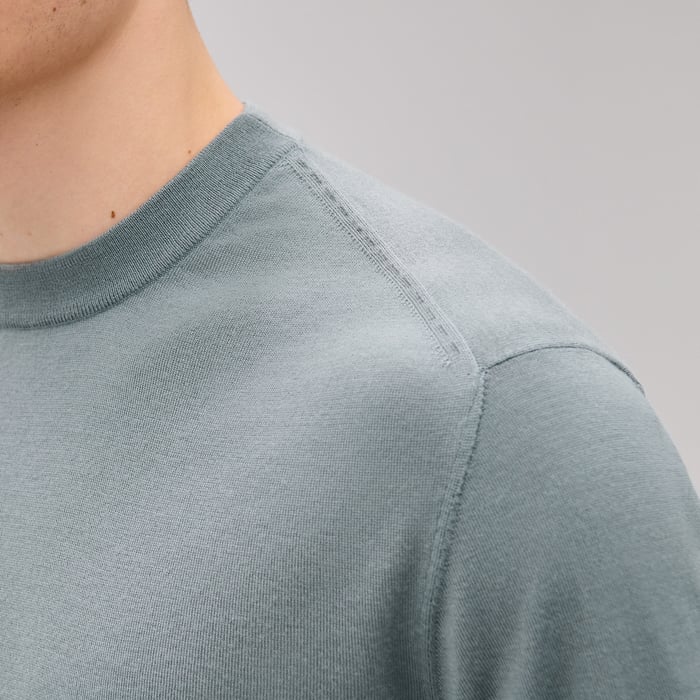 Eucalyptus "Coutures Inversees" Crewneck Sweater