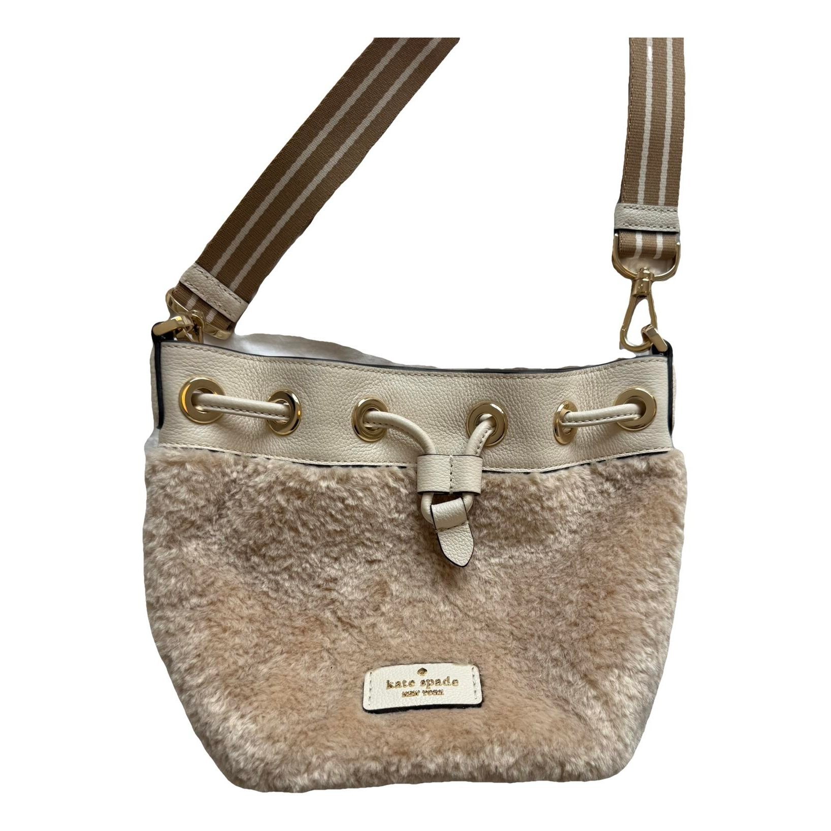 Faux fur crossbody bag