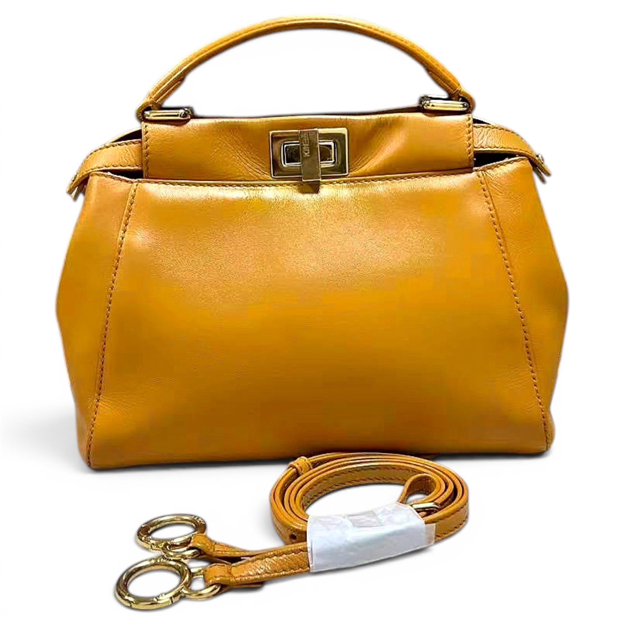 Peekaboo leather handbag