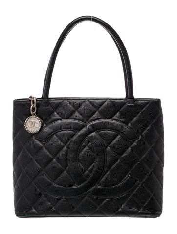 Caviar Quilted Medallion Tote