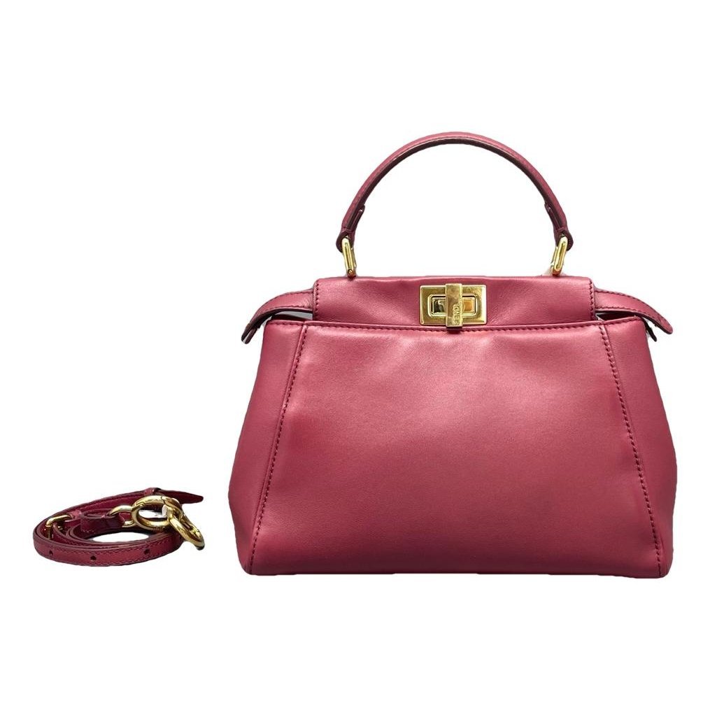 Peekaboo leather handbag
