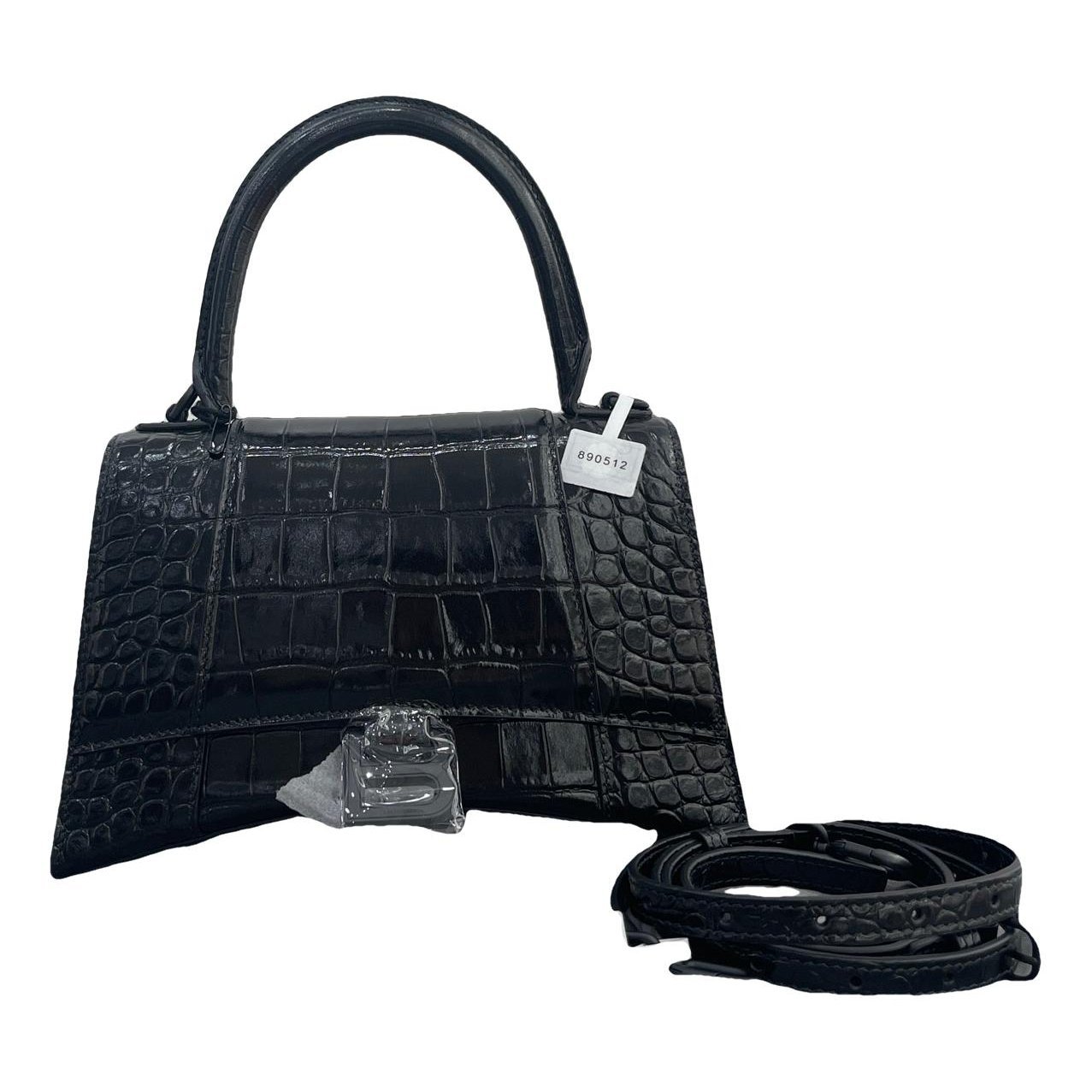 Hourglass pony-style calfskin handbag